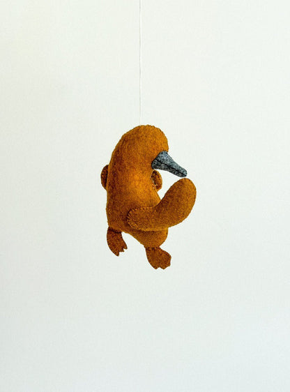 Platypus Felt Ornament | Handmade Felt Toy | Australian Animal Decor - WoollyFox