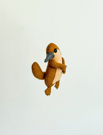 Platypus Felt Ornament | Handmade Felt Toy | Australian Animal Decor - WoollyFox