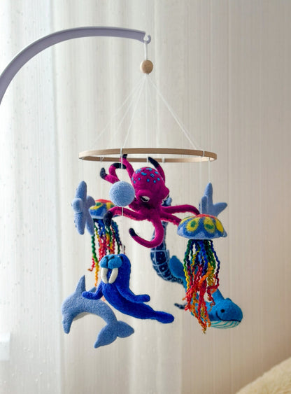 Sea baby crib mobile - WoollyFox