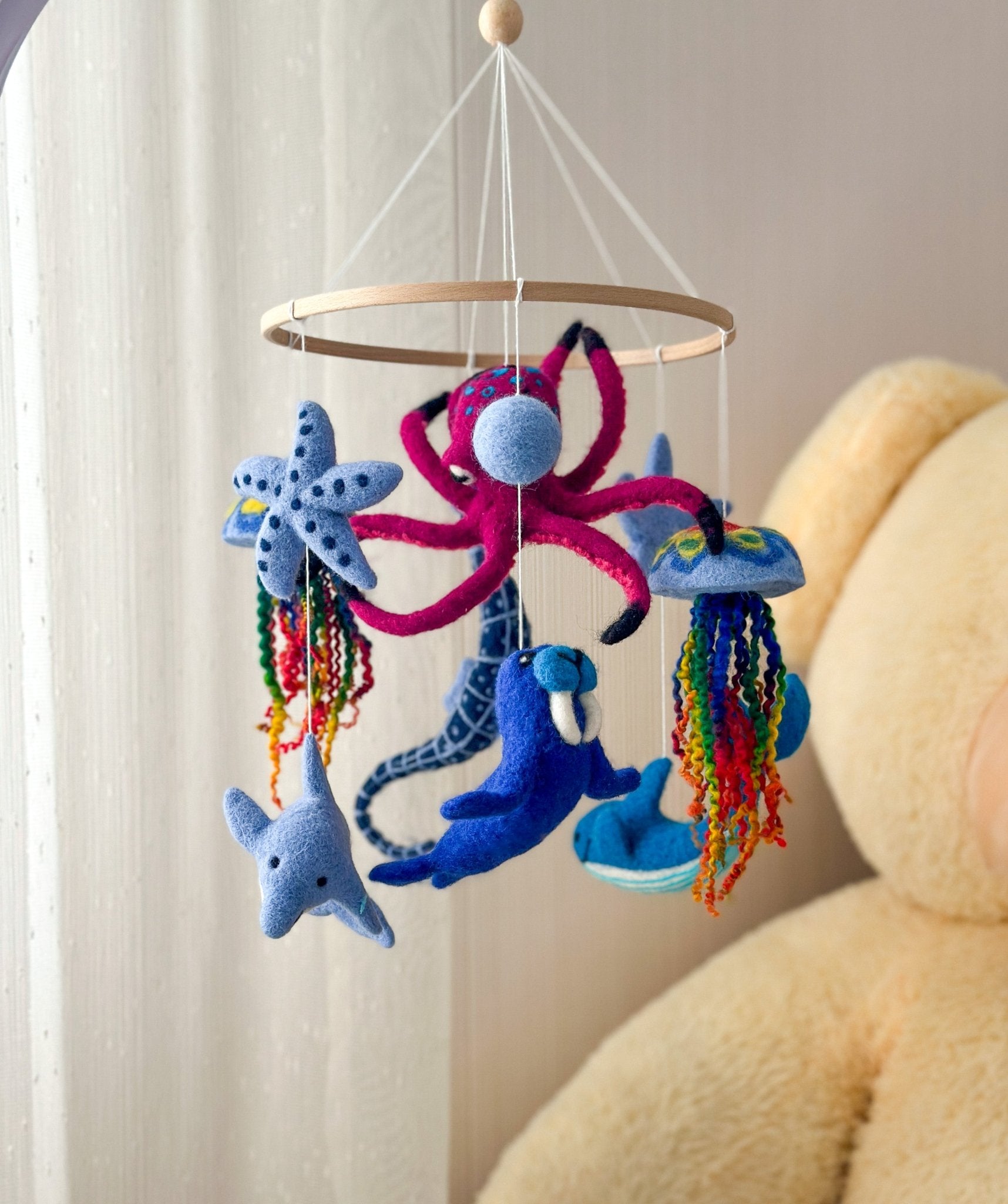 Sea baby crib mobile - WoollyFox