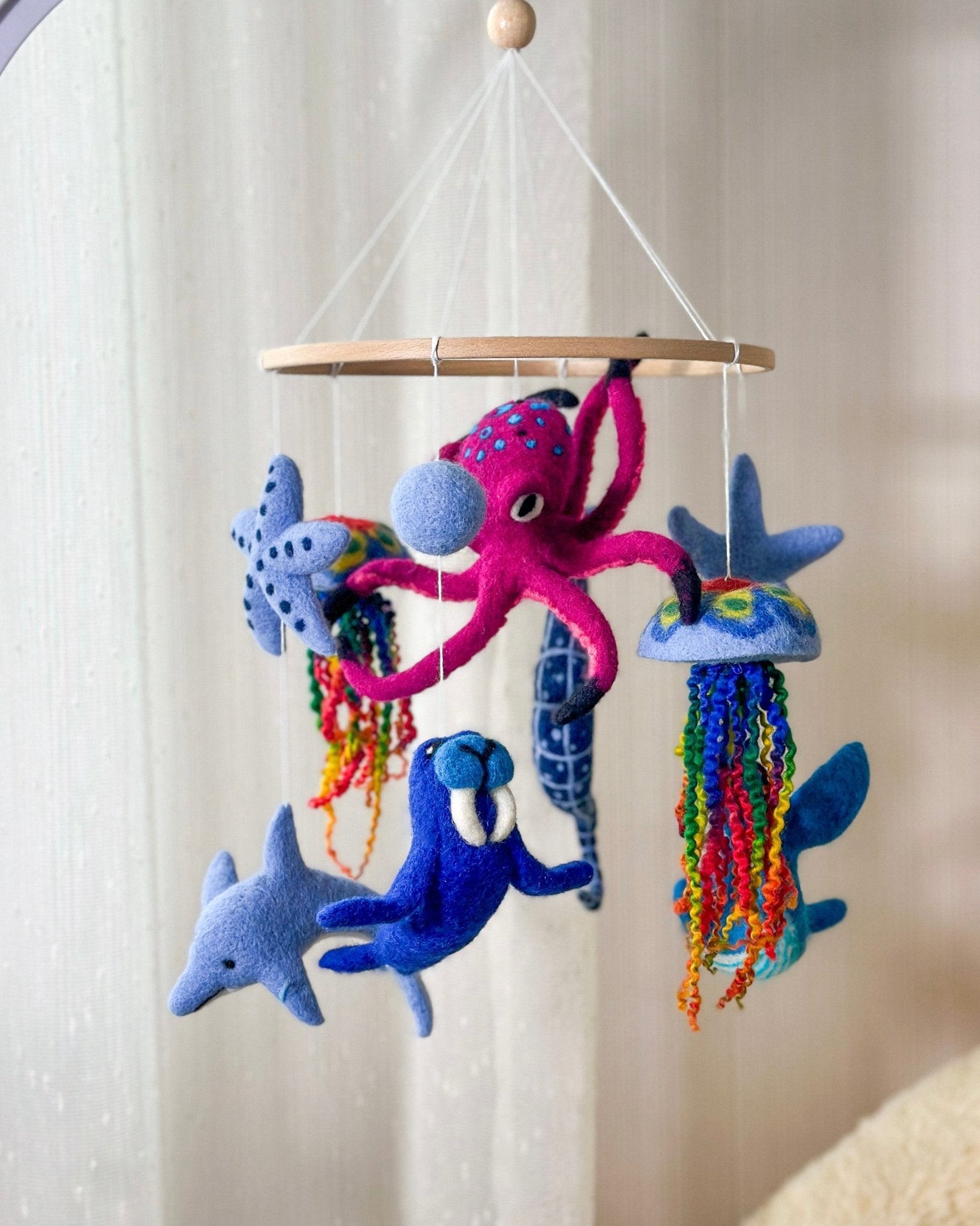 Sea baby crib mobile - WoollyFox
