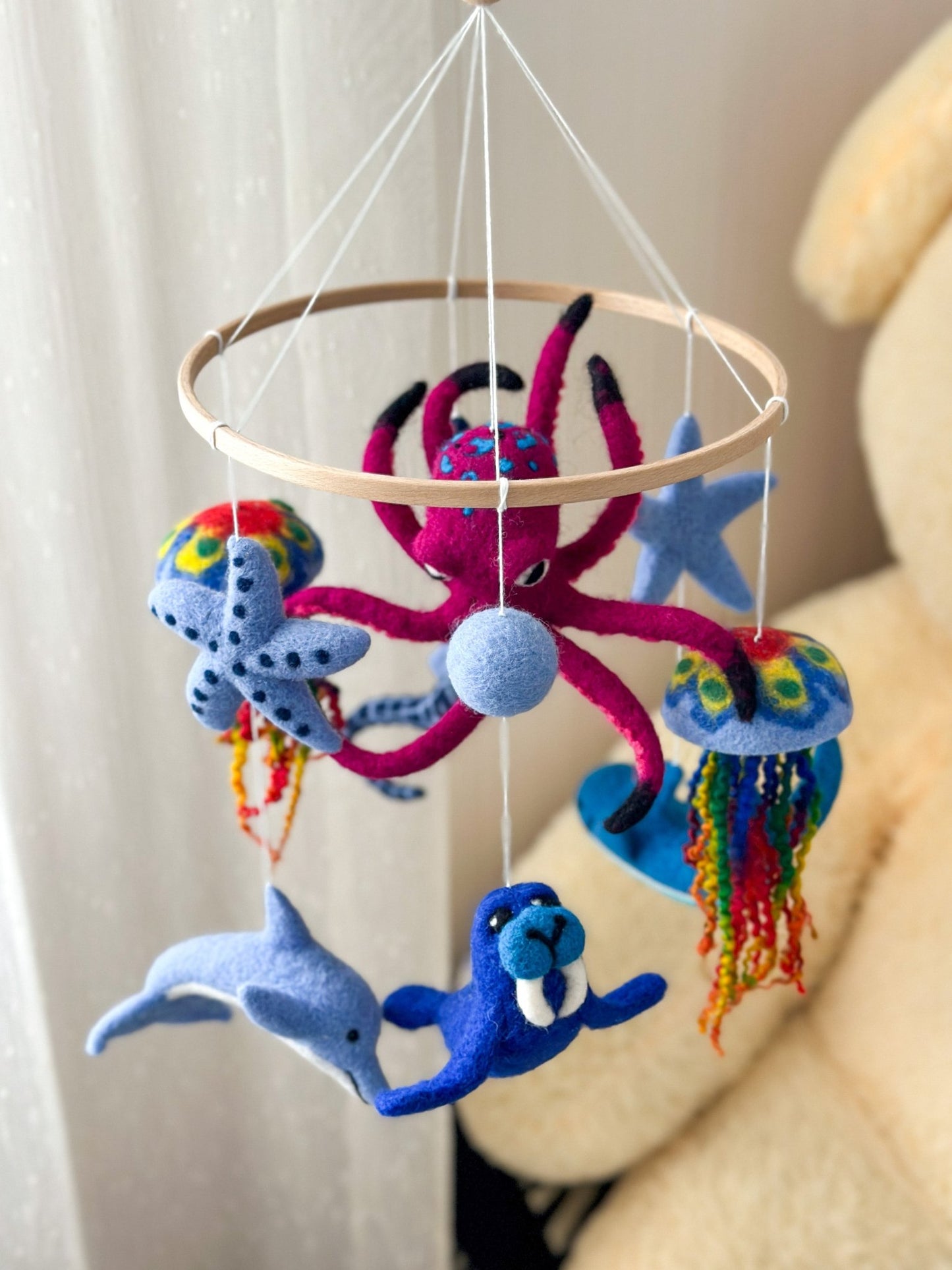 Sea baby crib mobile - WoollyFox