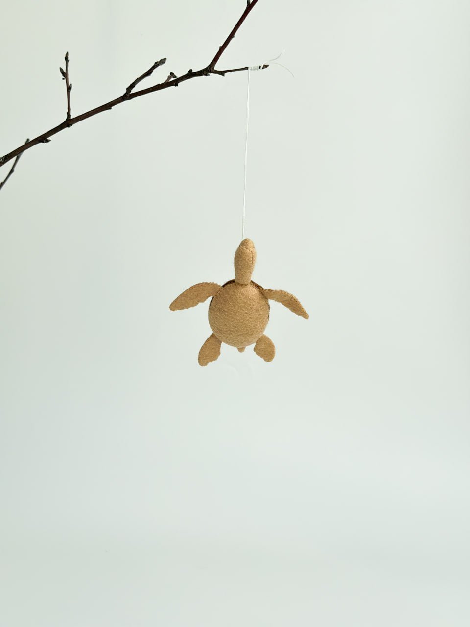 Sea Turtle Felt Ornament | Handmade Felt Toy | Ocean Animal Decor - WoollyFox