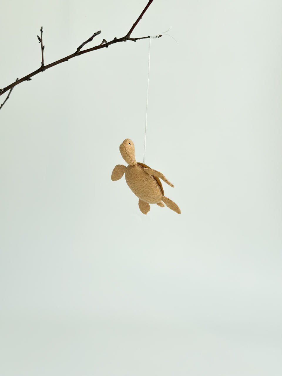 Sea Turtle Felt Ornament | Handmade Felt Toy | Ocean Animal Decor - WoollyFox
