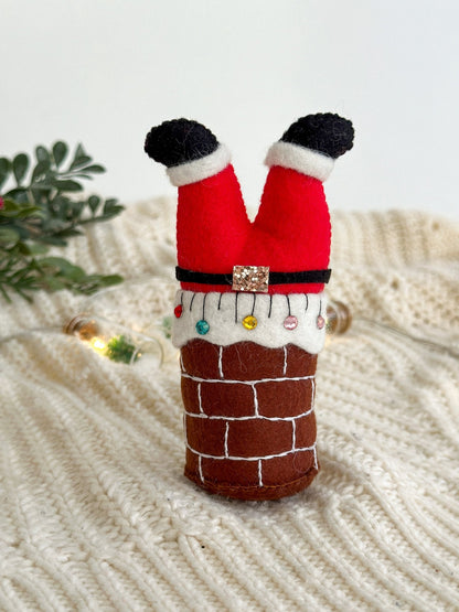 Stuck Santa Christmas Tree - WoollyFox