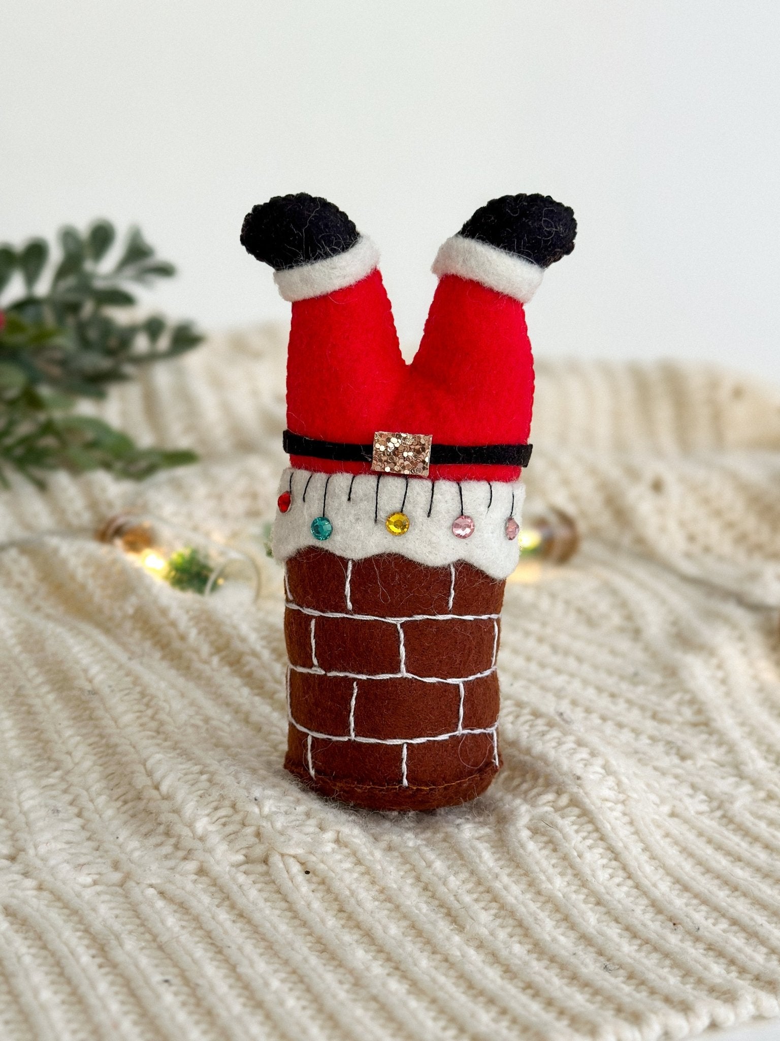 Stuck Santa Christmas Tree - WoollyFox