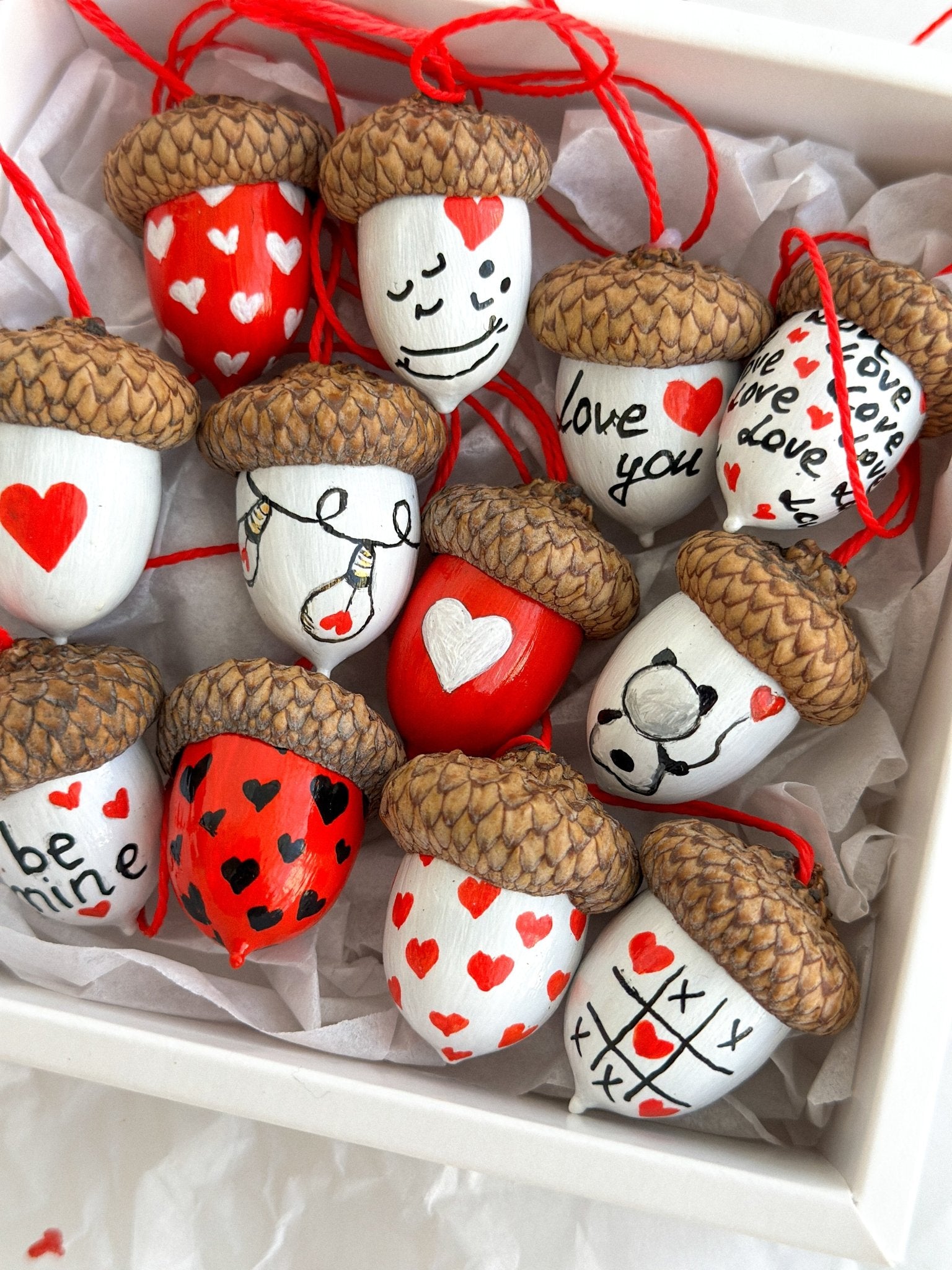 Valentine's Day Acorn Ornament - WoollyFox