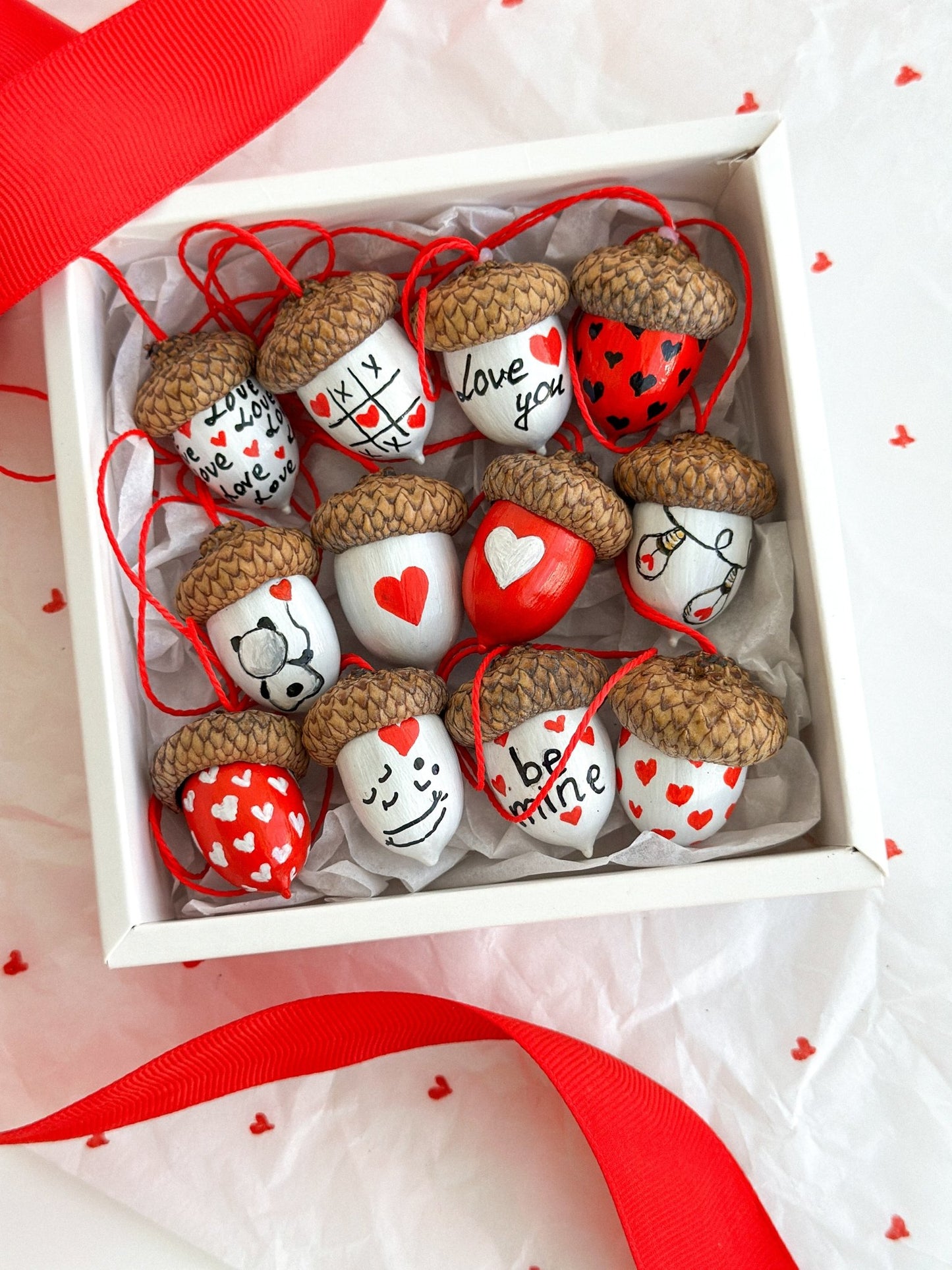 Valentine's Day Acorn Ornament - WoollyFox