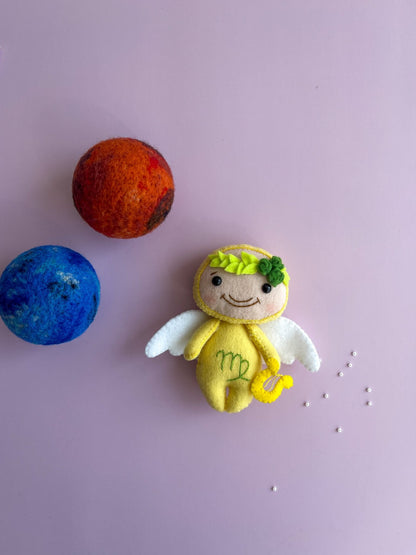 Virgo Zodiac Felt Doll - WoollyFox