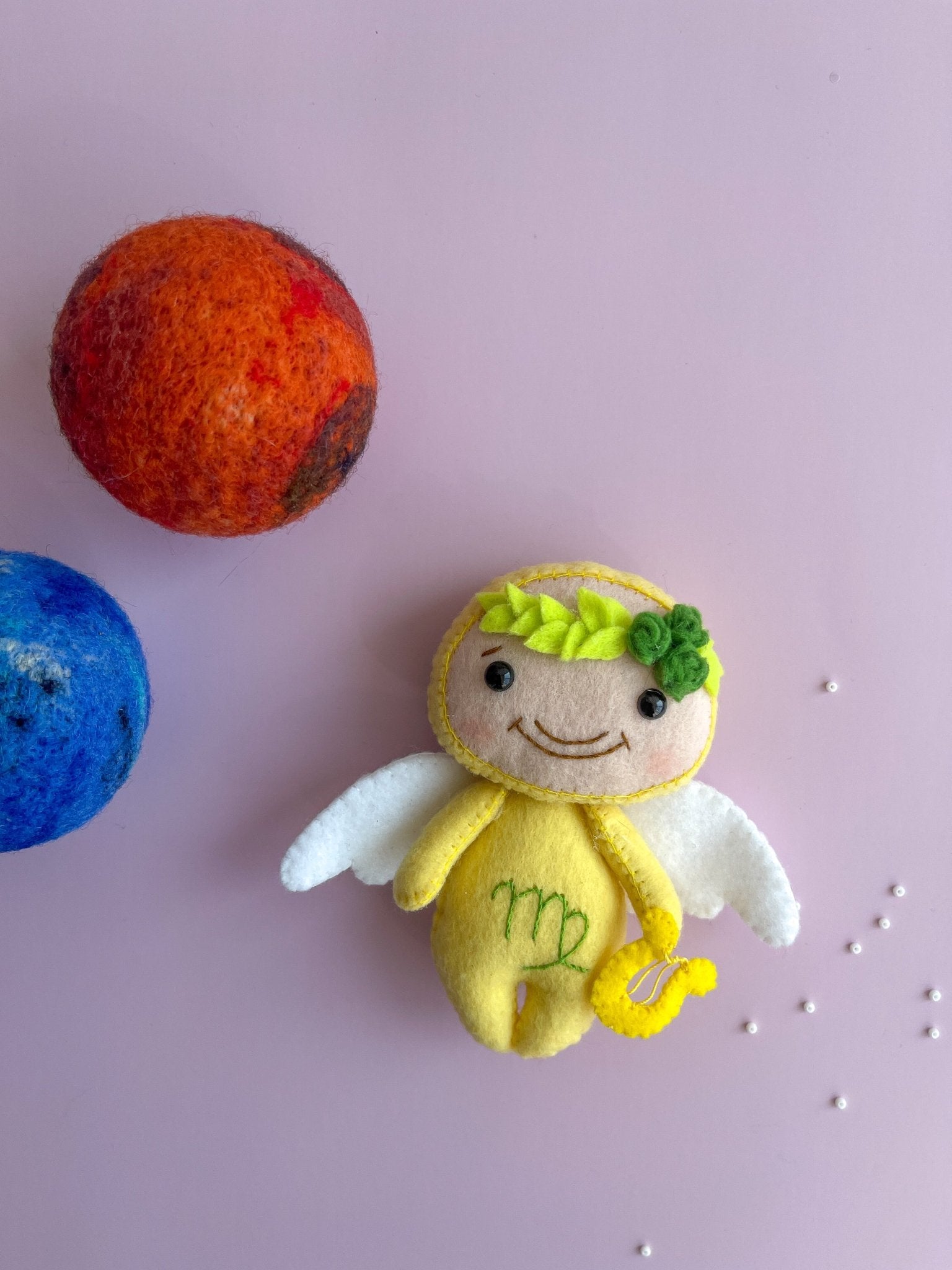 Virgo Zodiac Felt Doll - WoollyFox