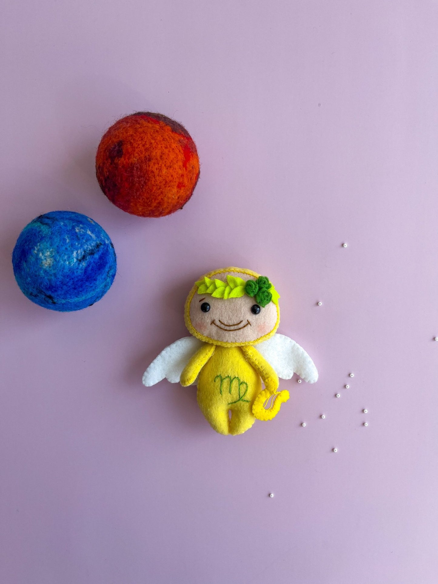 Virgo Zodiac Felt Doll - WoollyFox