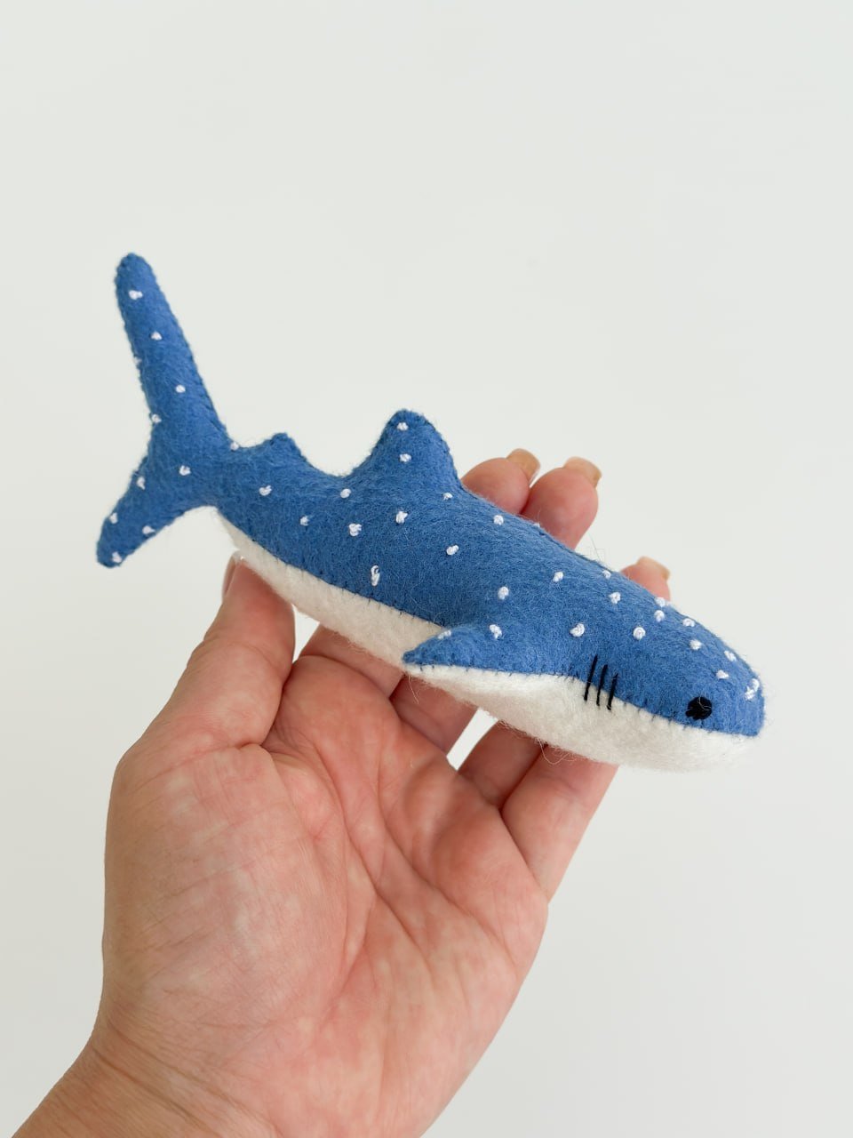 Whale Shark Felt Ornament | Handmade Felt Toy | Ocean Animal Decor - WoollyFox