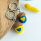 Handmade keychains "with ukraine in the heart"