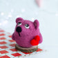 Wool bear with heart