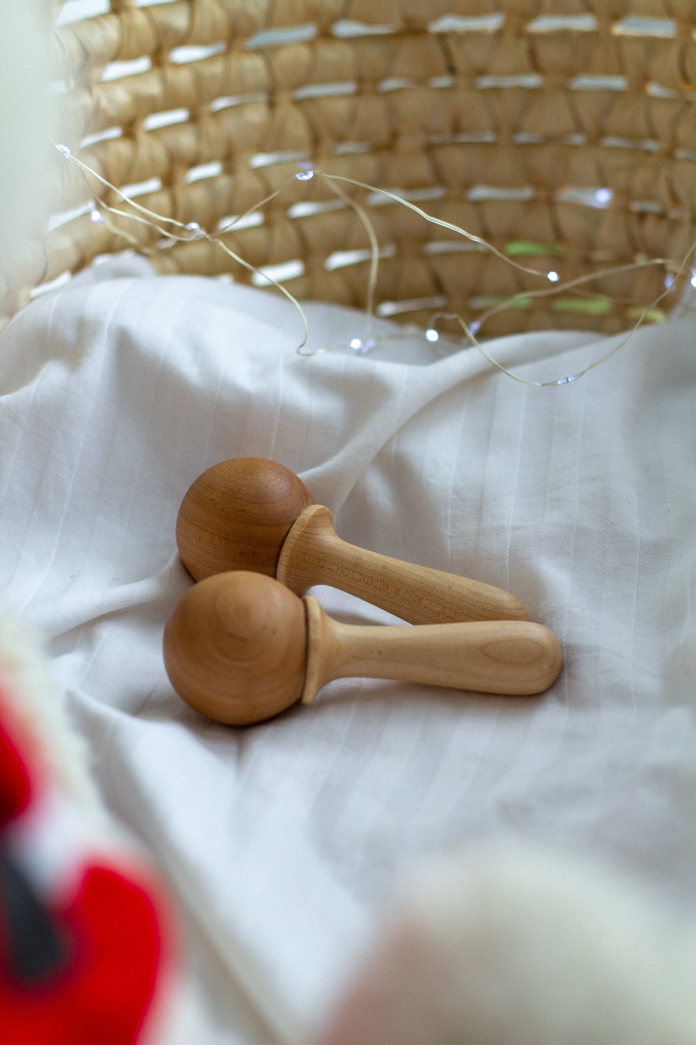 Montessori Rattle, Wooden Maracas for Toddlers