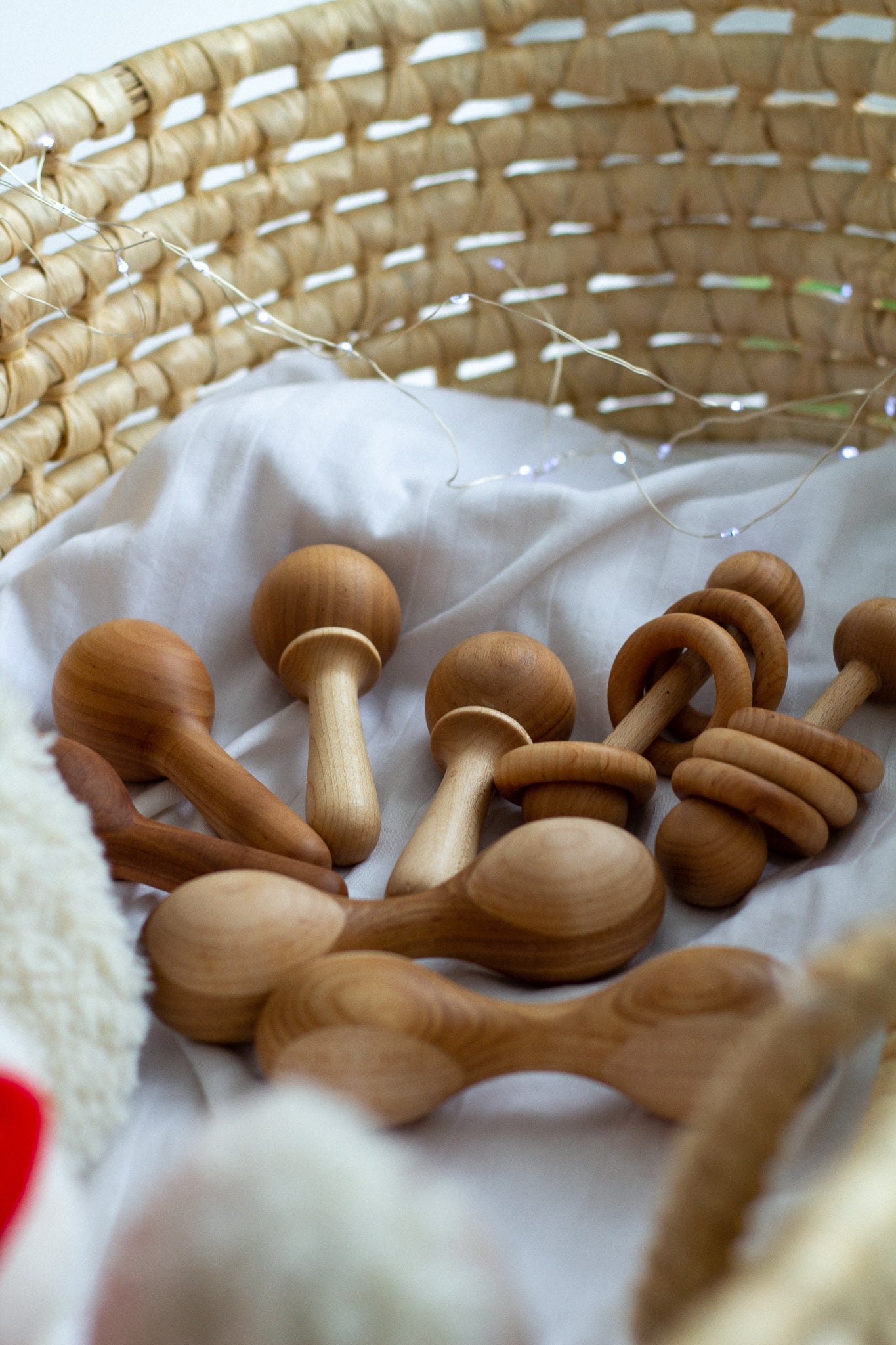 Montessori Rattle, Wooden Maracas for Toddlers