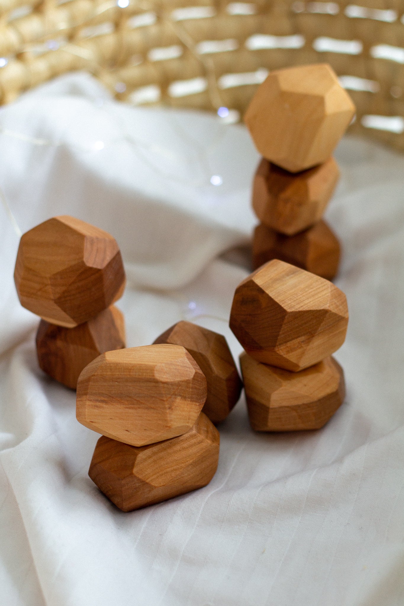 Wooden Balancing Stones