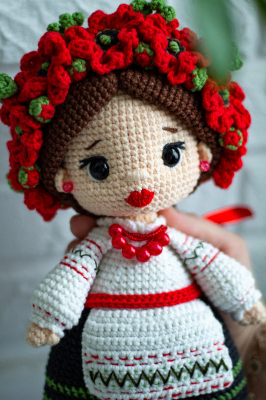 knitted Ukrainian doll