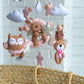 Musical crib mobile, baby mobile neutral