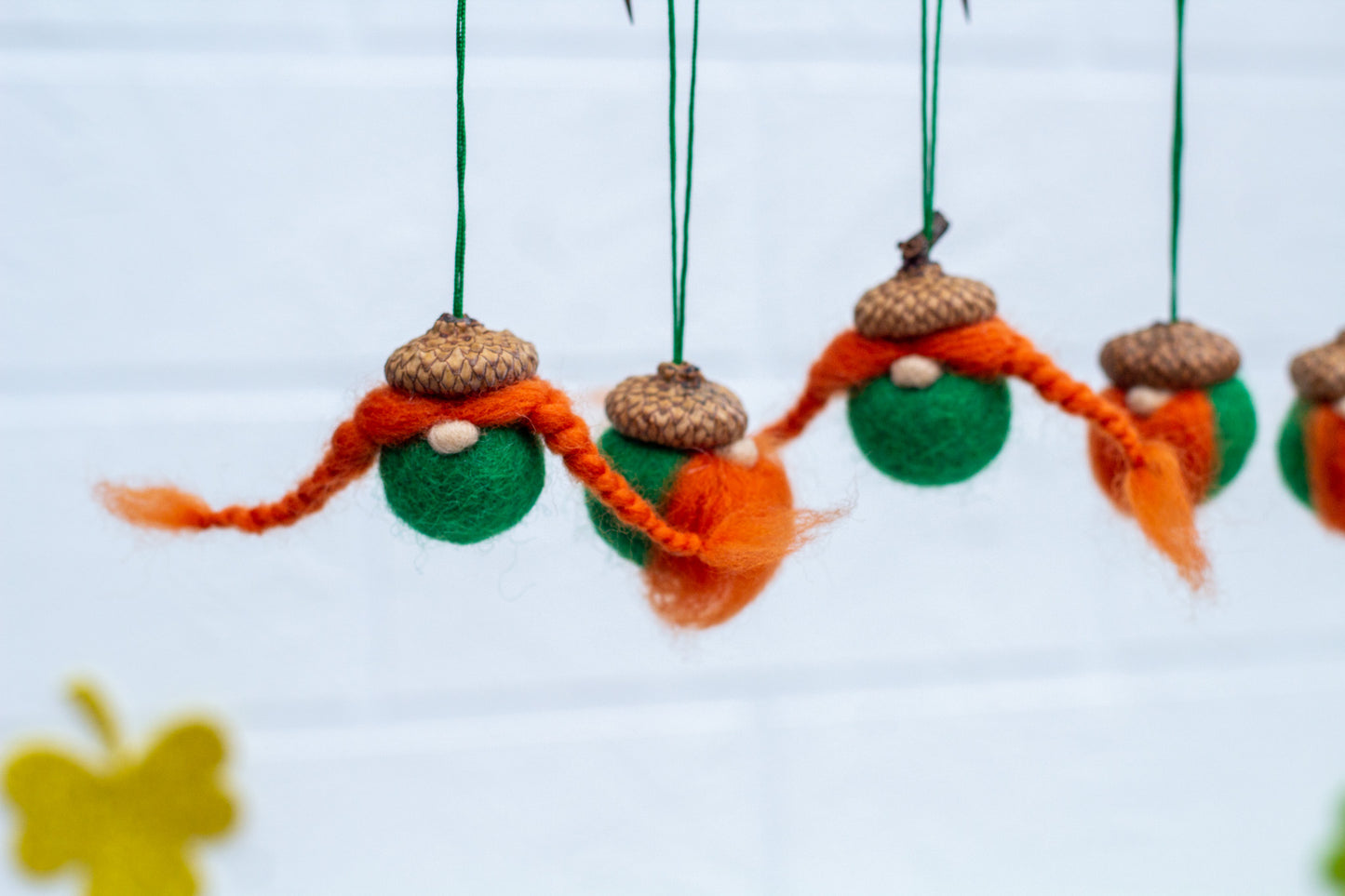 St. Patrick's Day Acorns Ornaments