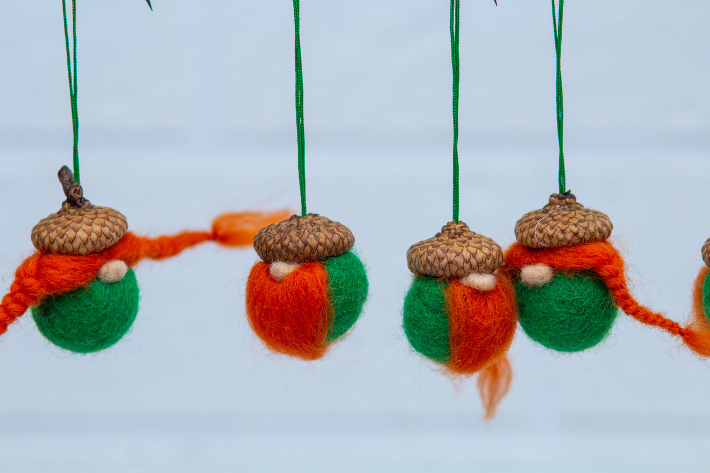 St. Patrick's Day Acorns Ornaments