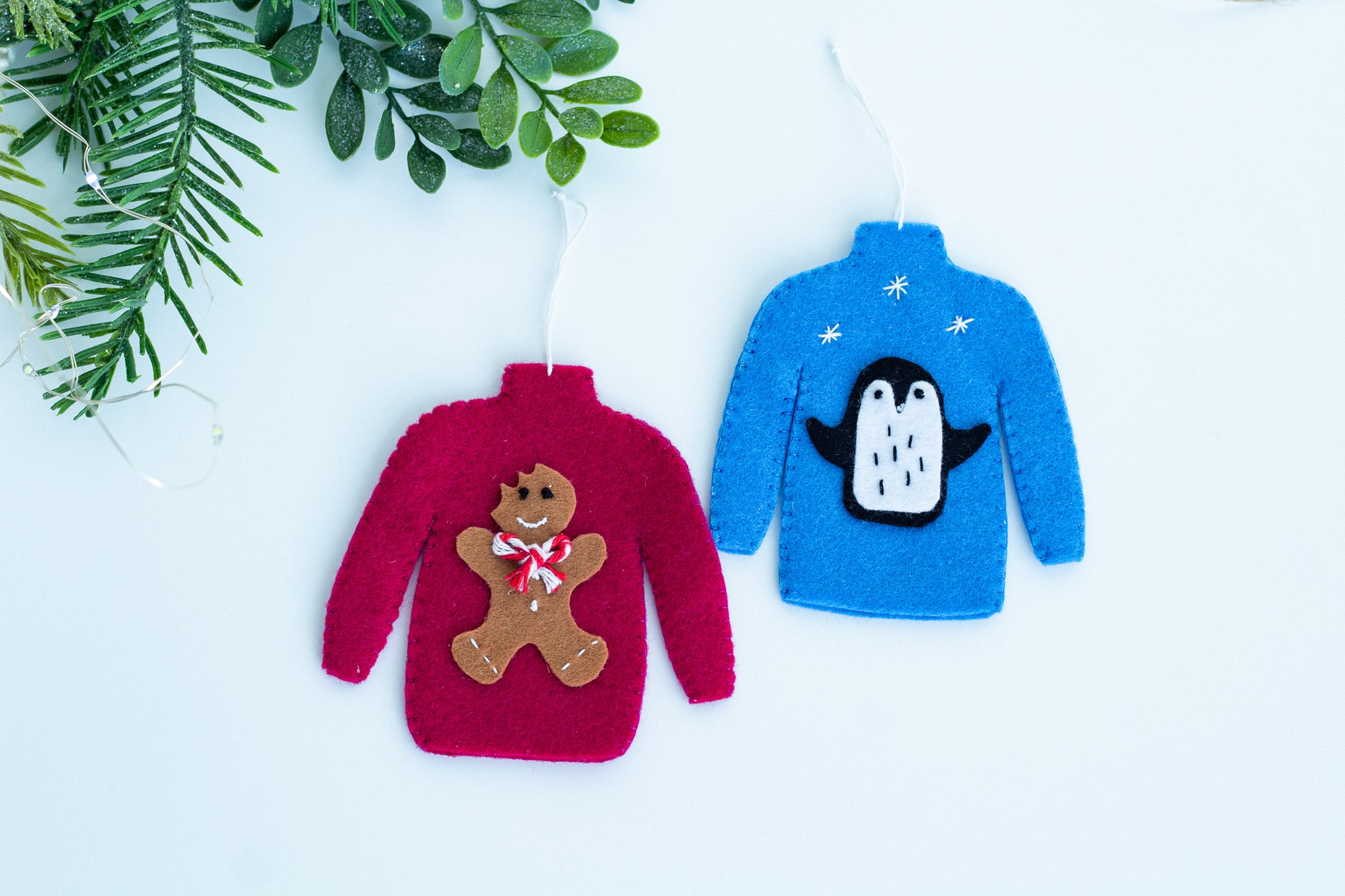 Christmas Sweater Ornaments, Ugly Christmas Sweater set of 7