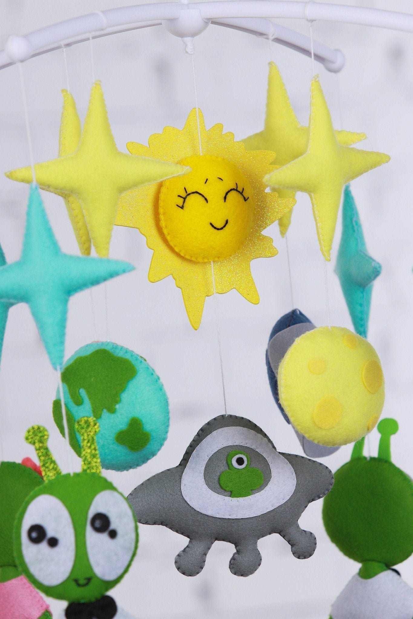 Alien Baby Mobile - WoollyFox