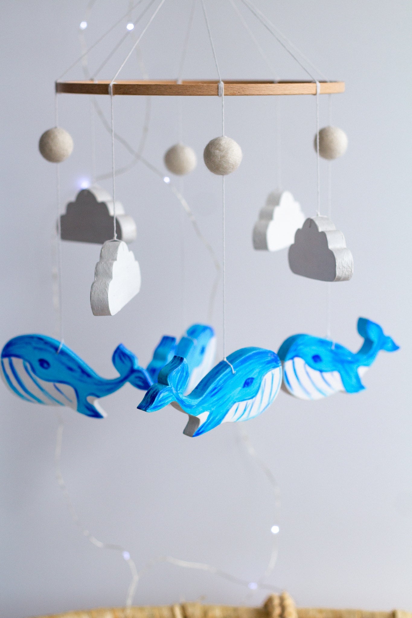 Baby Mobile The Sea and Whales - WoollyFox