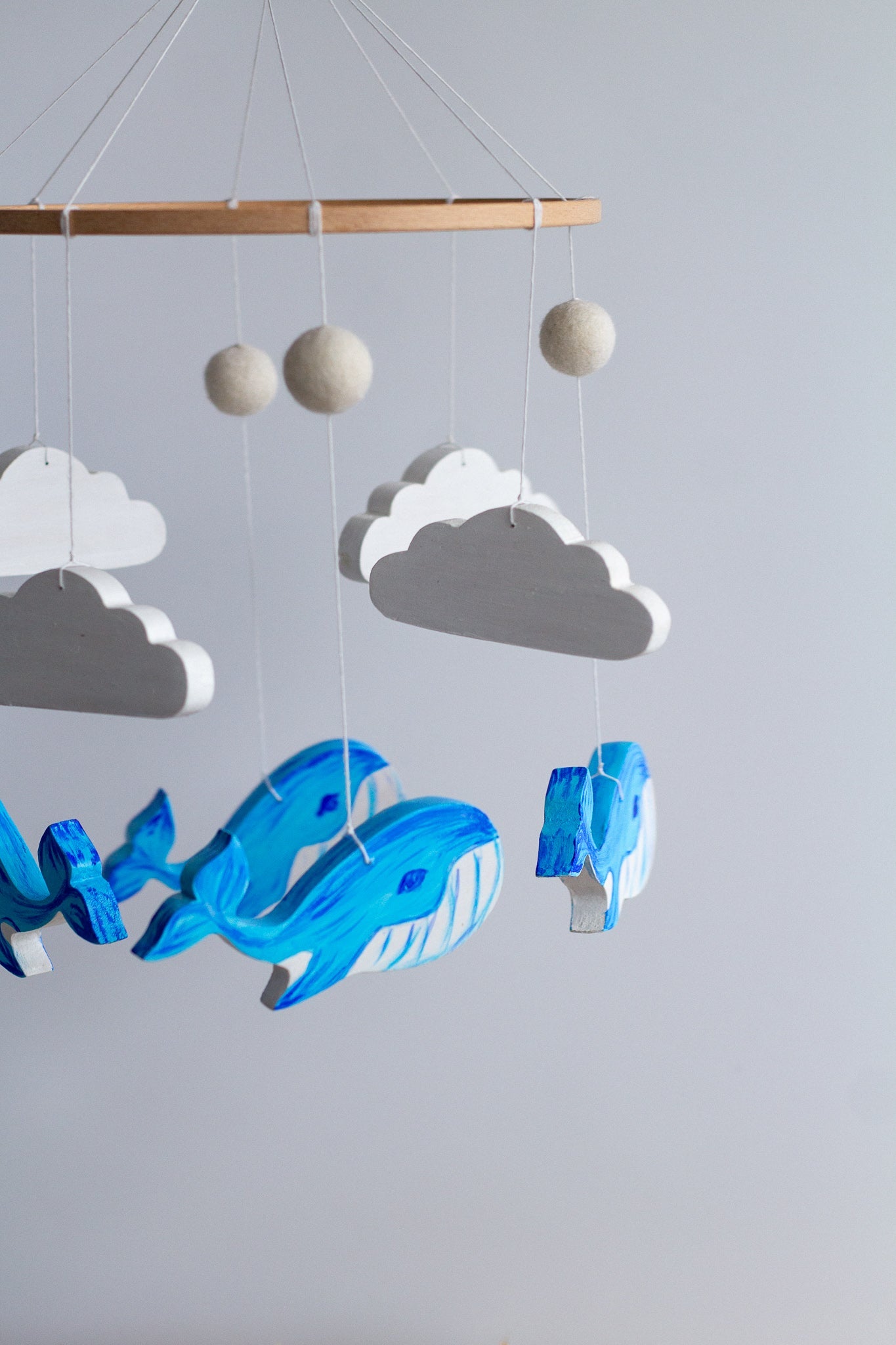 Baby Mobile The Sea and Whales - WoollyFox