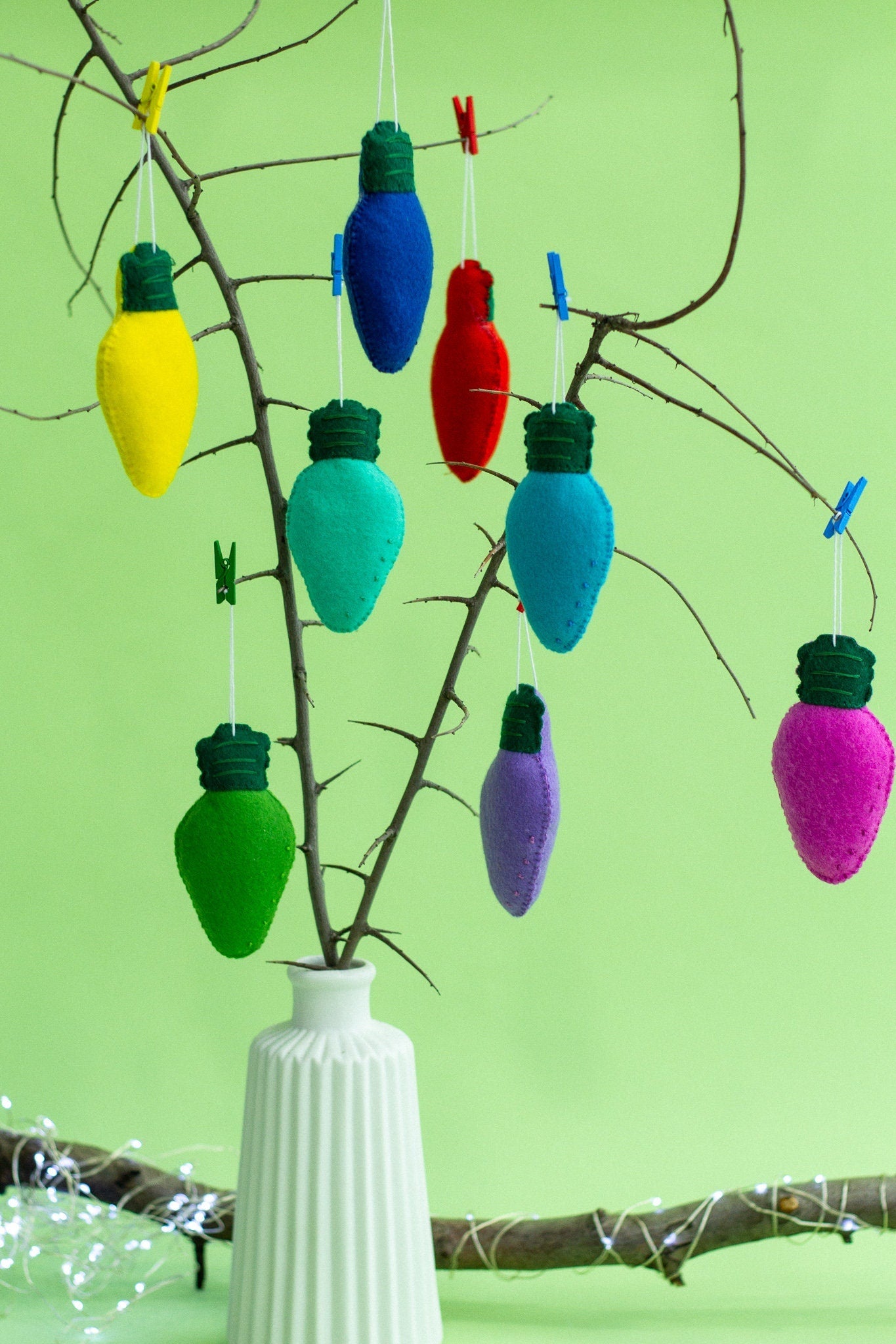 Bright Christmas Tree Decorations - WoollyFox