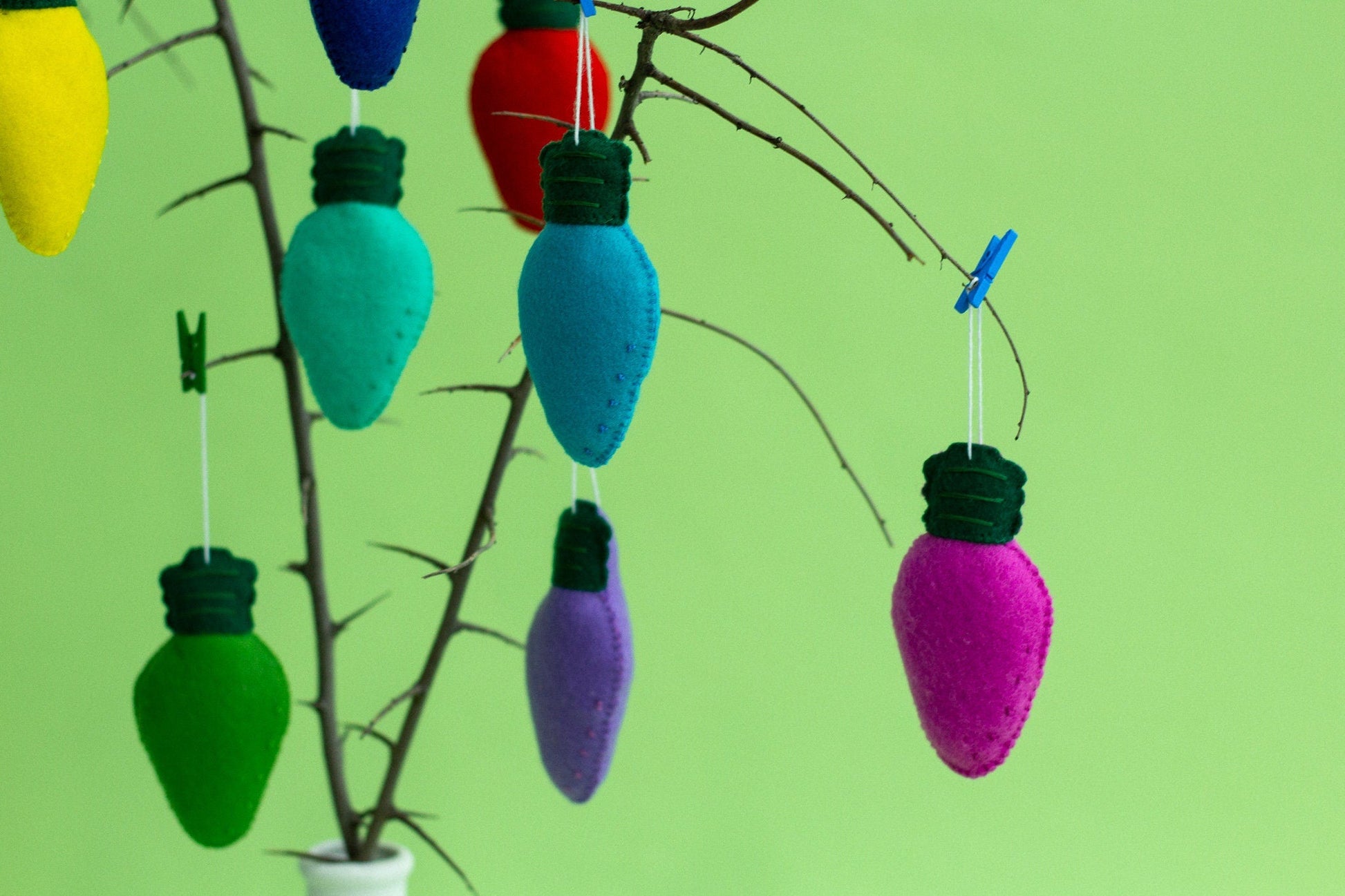 Bright Christmas Tree Decorations - WoollyFox
