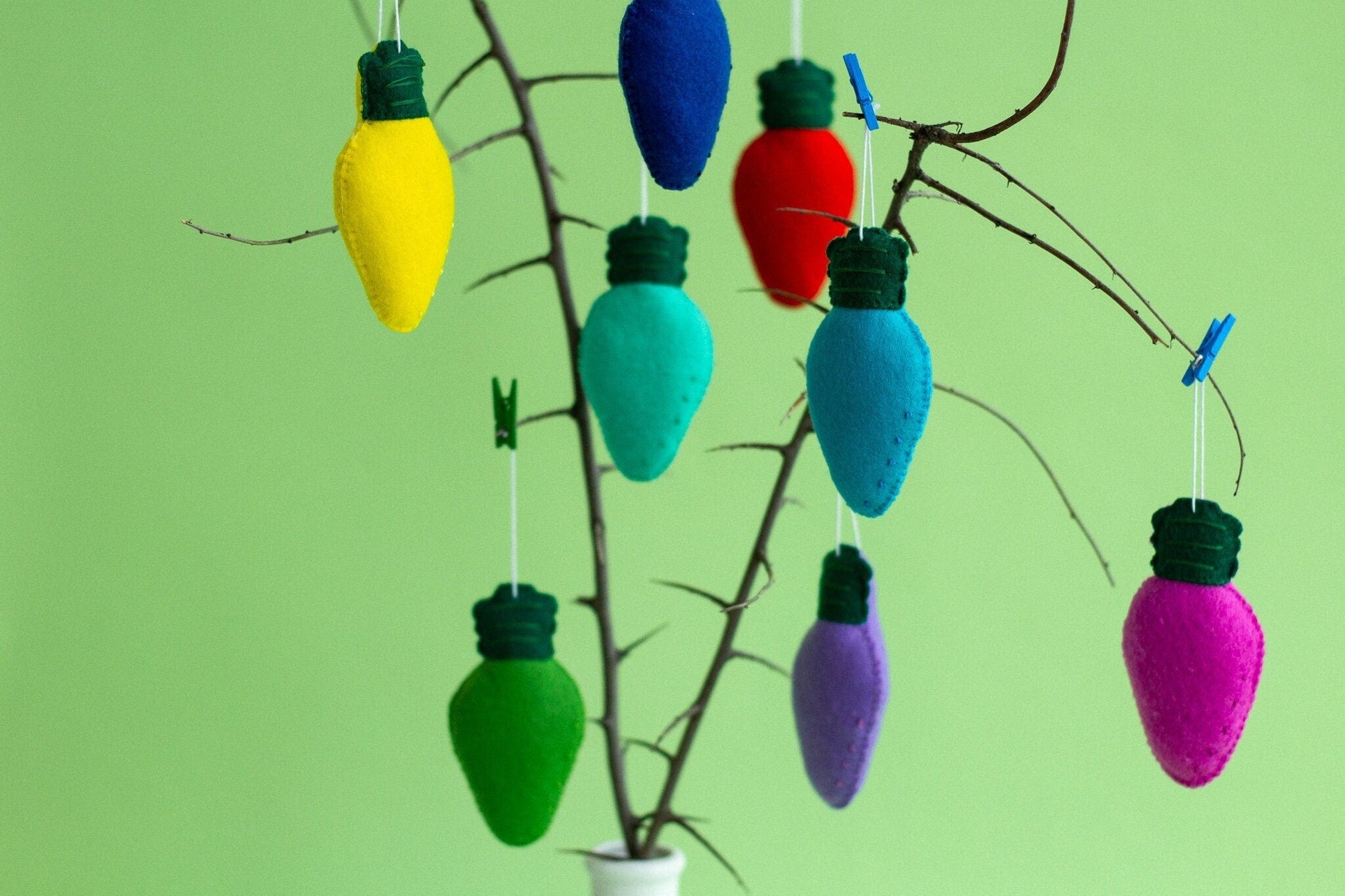 Bright Christmas Tree Decorations - WoollyFox
