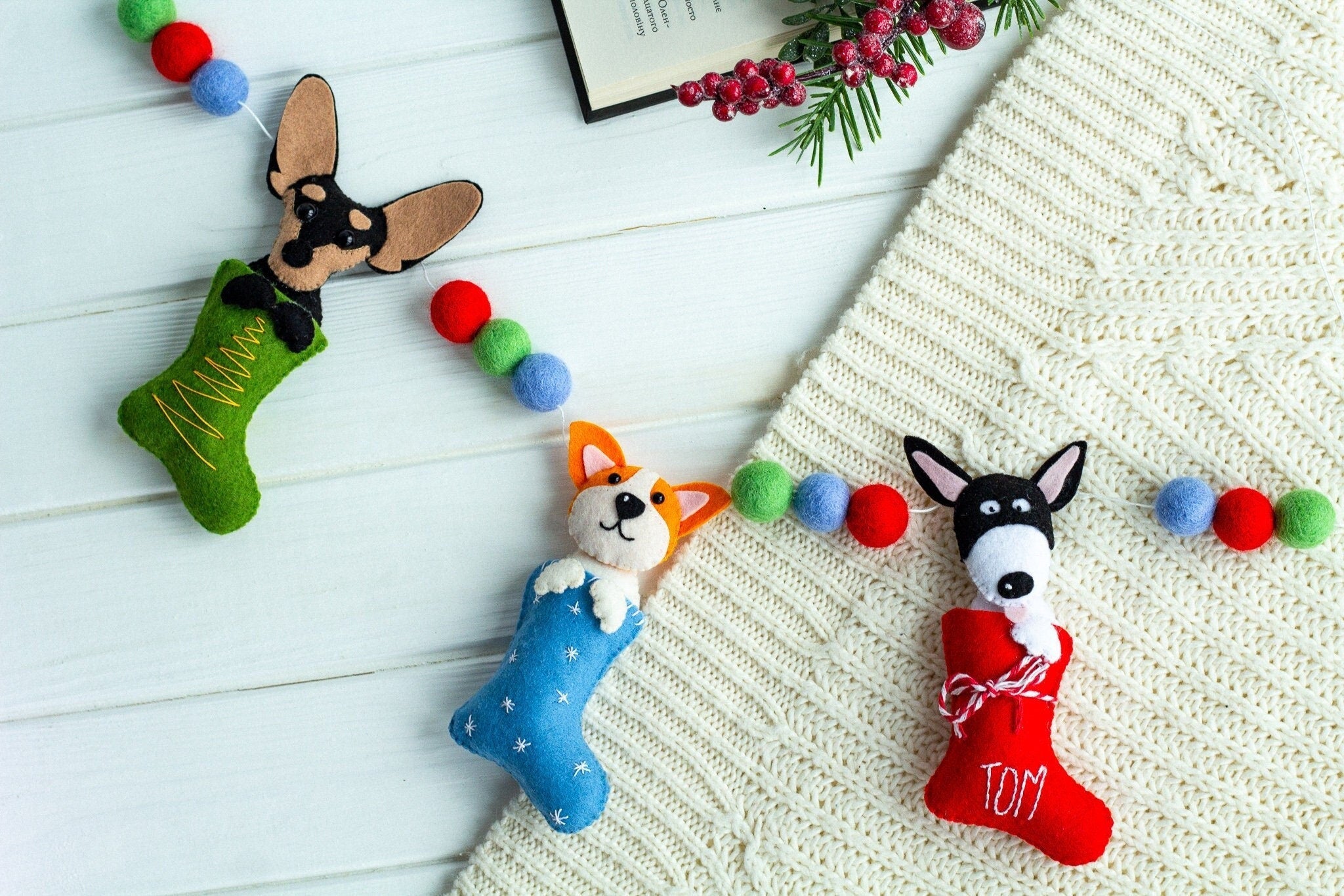 Christmas Bunting - WoollyFox