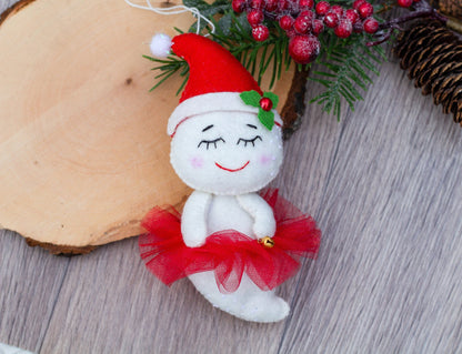Christmas Ghost Ornament - WoollyFox