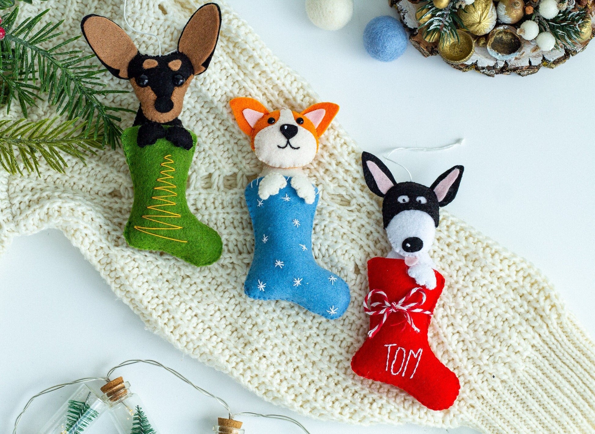 Christmas Ornament Corgi - WoollyFox