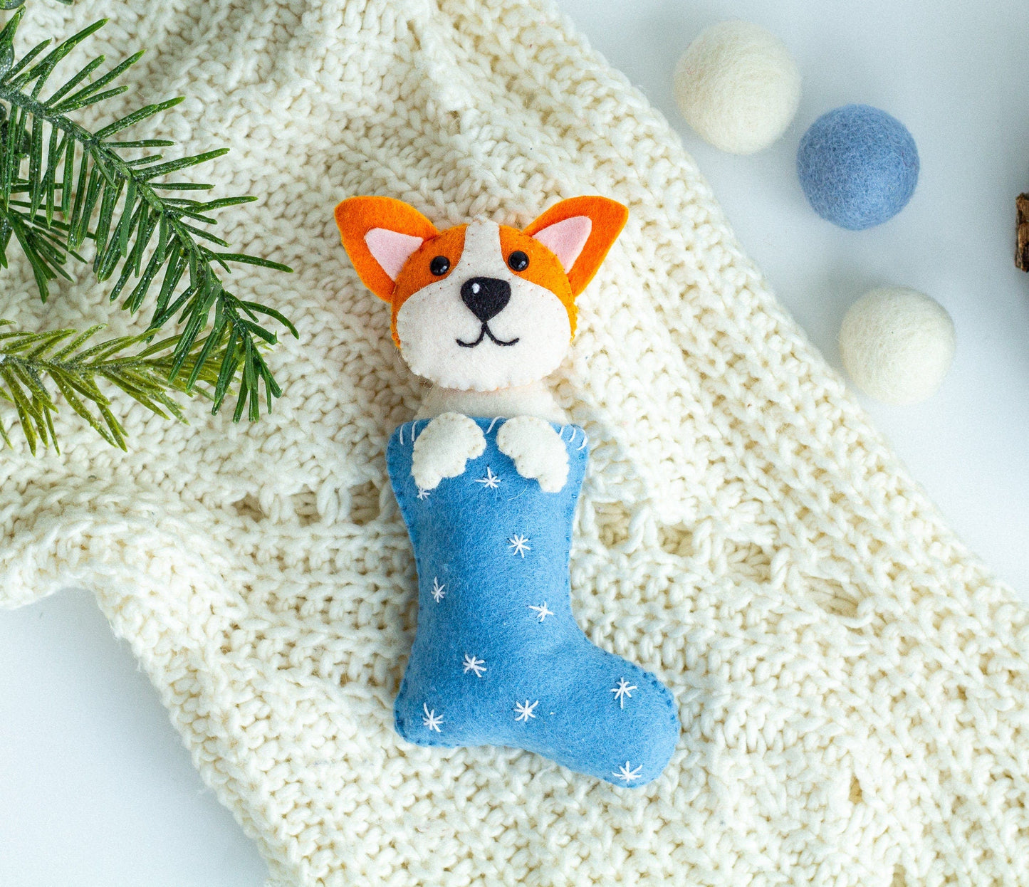 Christmas Ornament Corgi - WoollyFox