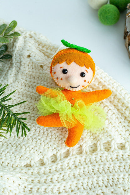 Christmas Tangerine Girl - WoollyFox