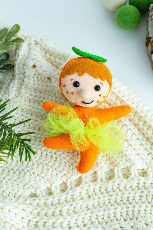 Christmas Tangerine Girl - WoollyFox