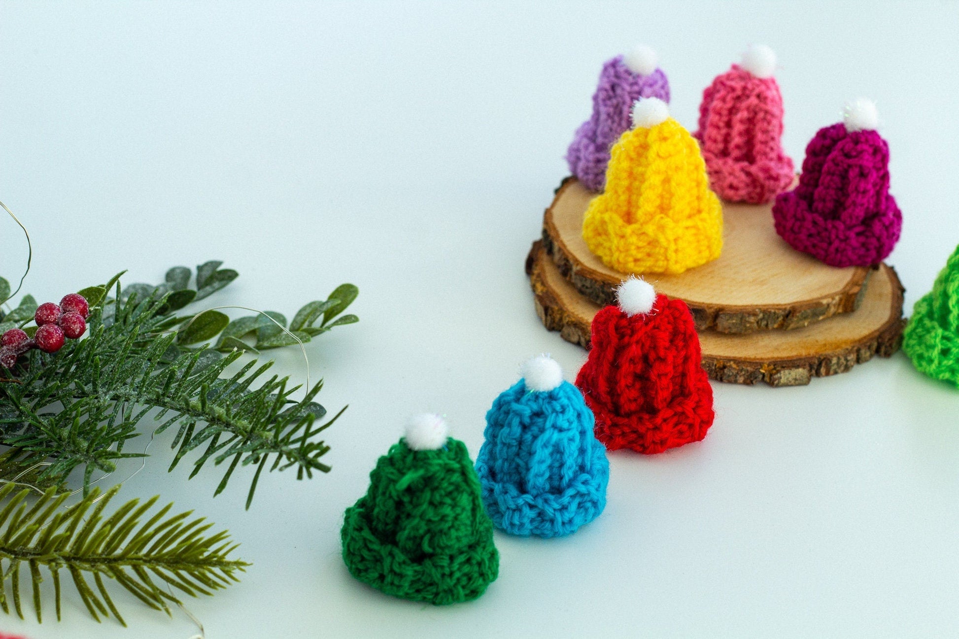 Christmas Tiny Hat Ornaments - WoollyFox