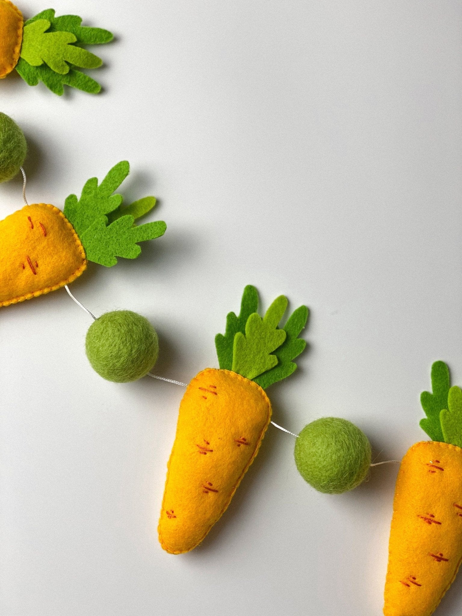 Easter Carrot Garland - WoollyFox