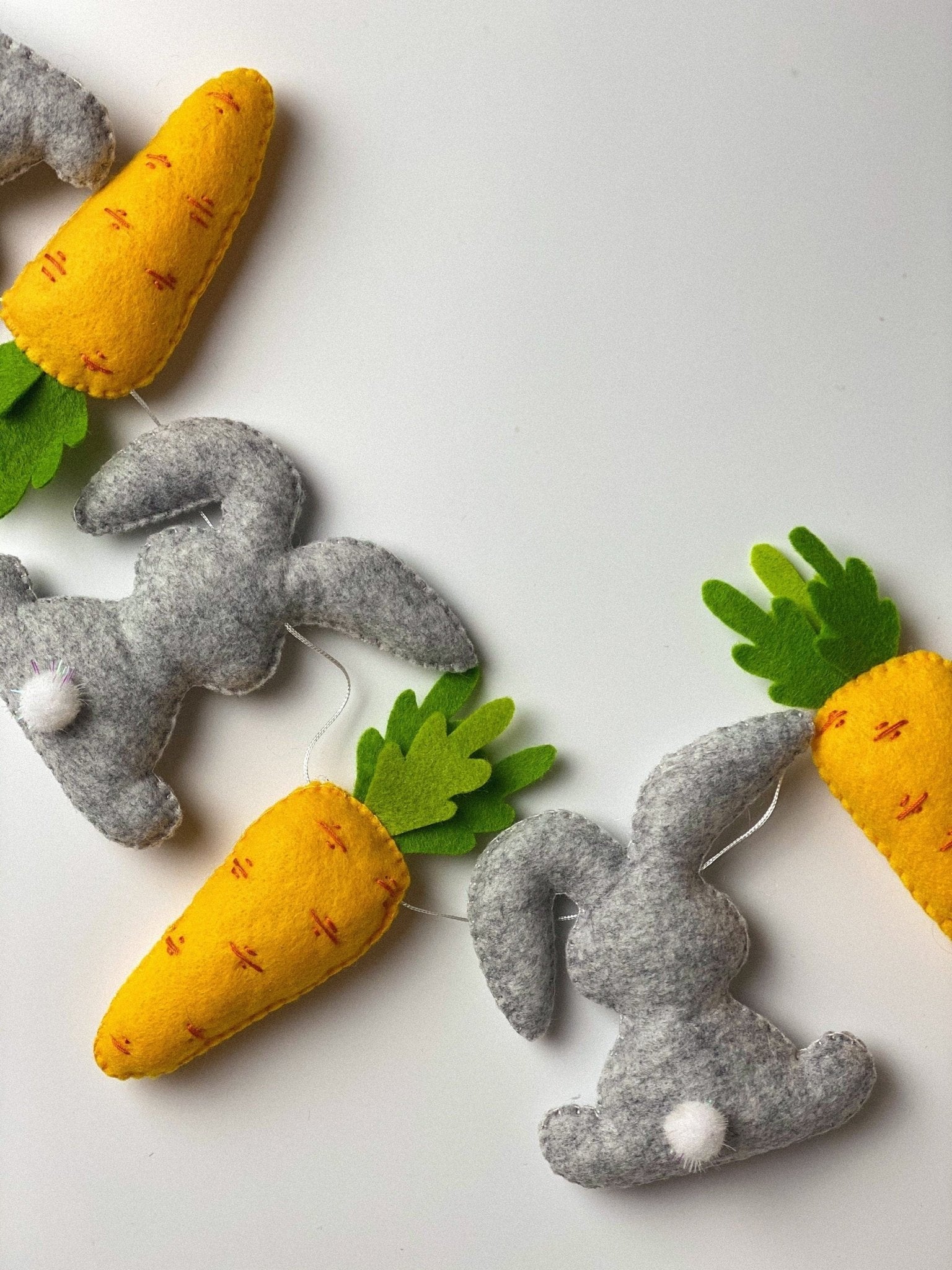 Easter Rabbit And Carrot Garland - WoollyFox