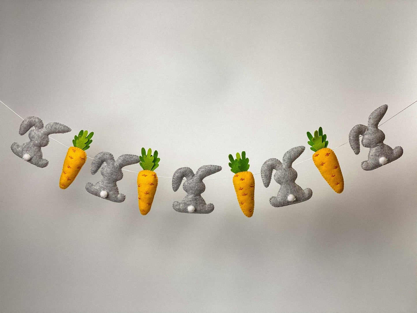 Easter Rabbit And Carrot Garland - WoollyFox
