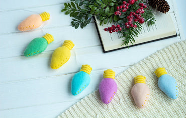 Felt Christmas Lights Garland - WoollyFox