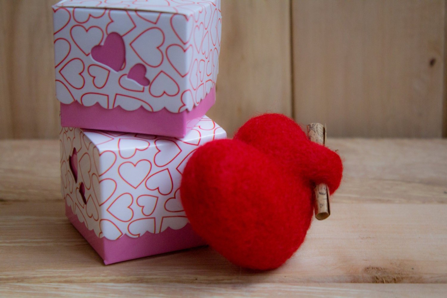 Felt Heart For Valentine's Day - WoollyFox