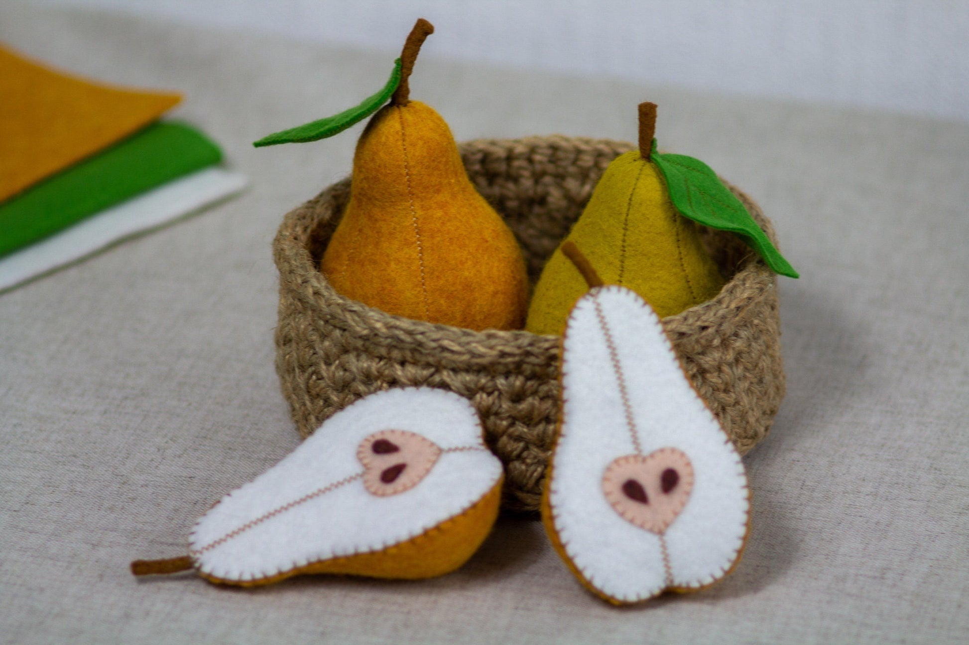 Felt Toy Pear - WoollyFox