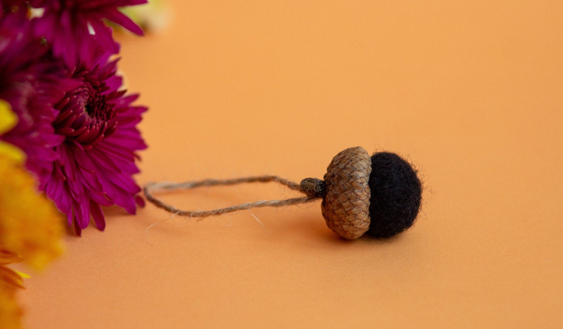 Felted Bleck Acorn Ornaments - WoollyFox