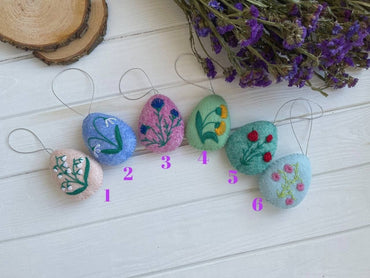 Felted Easter Eggs - WoollyFox