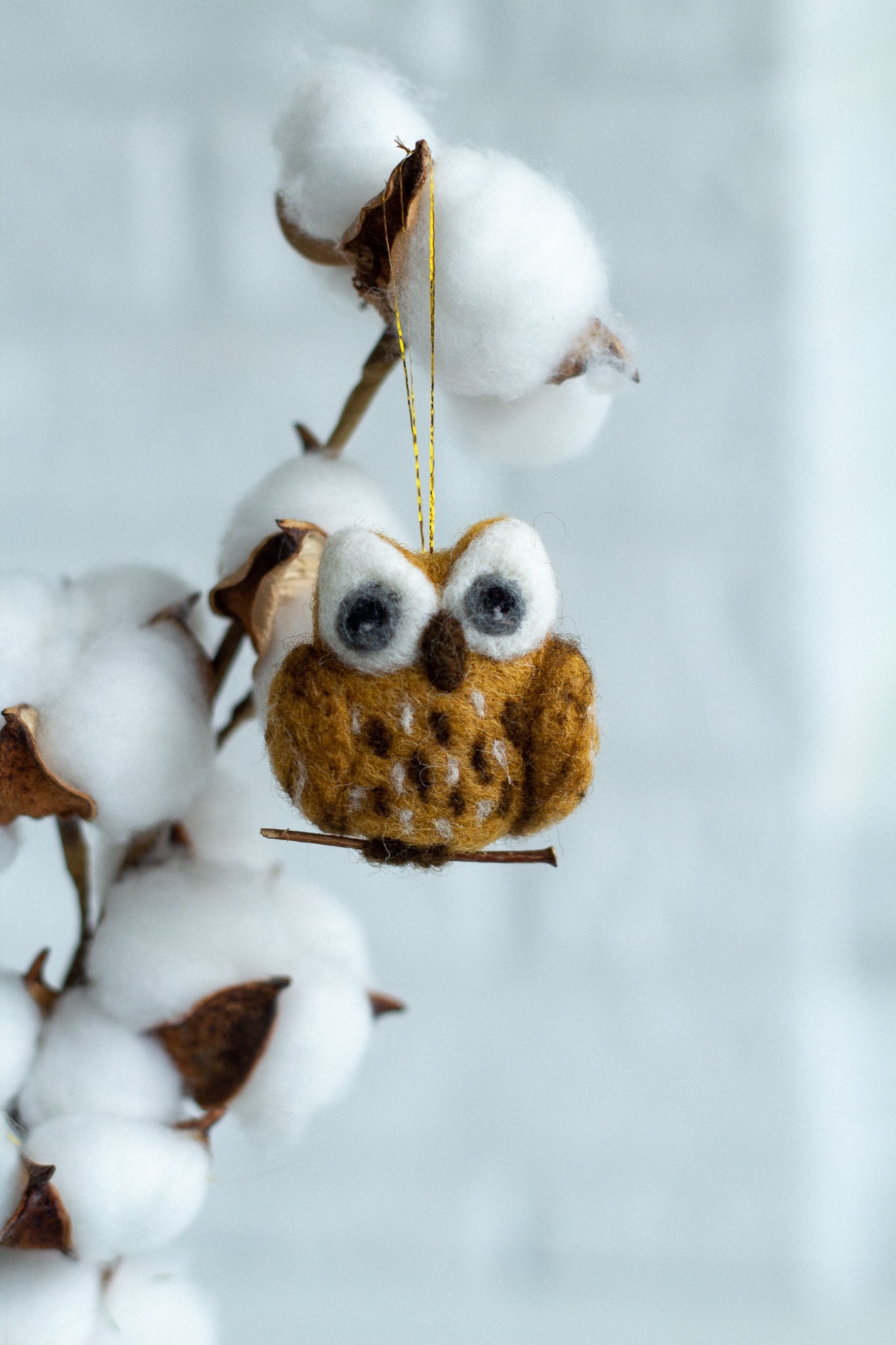 Felted Owl Ornament - WoollyFox