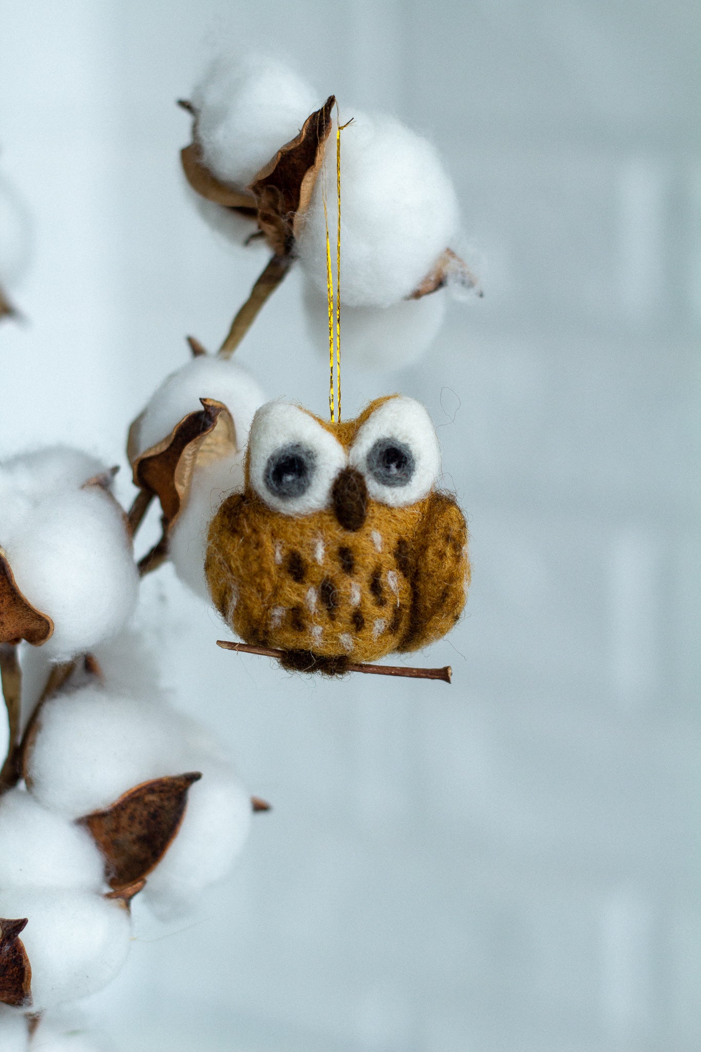 Felted Owl Ornament - WoollyFox