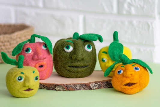 Felted Vegetables And Fruits - WoollyFox